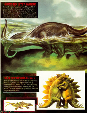 The Lost World of Dinosaur Sex 3
art by Ron Embleton
Keywords: comic;penthouse;dinosaur;sauropod;brontosaurus;squamate;lizard;stegosaurus;male;female;feral;M/F;from_behind;humor;ron_embleton