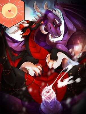 Dragon Love (alt)
art by lovespell
Keywords: dragon;dragoness;male;female;feral;M/F;penis;reverse_cowgirl;vaginal_penetration;internal;ejaculation;spooge;lovespell