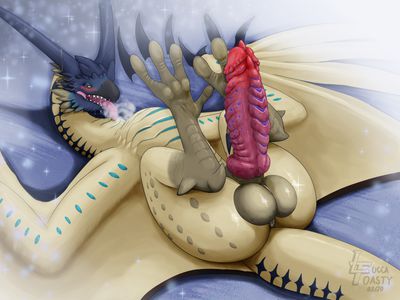 Male Legiana
art by luccatoasty
Keywords: videogame;monster_hunter;dragon;wyvern;legiana;male;feral;solo;penis;luccatoasty