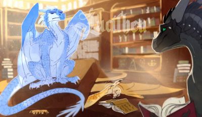 Looking For Winter (Wings_of_Fire)
art by lucithen
Keywords: wings_of_fire;nightwing;sandwing;icewing;qibli;moonwatcher;winter;dragon;dragoness;male;female;feral;M/F;non-adult;lucithen