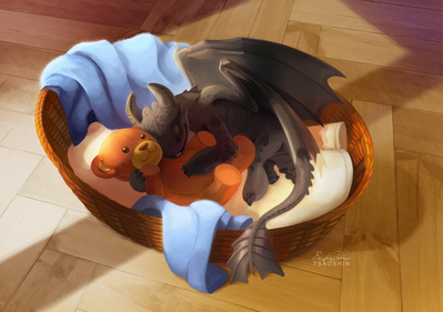 Lullaby For The Night Fury
art by tsaoshin
Keywords: how_to_train_your_dragon;httyd;night_fury;dragon;feral;solo;non-adult;tsaoshin