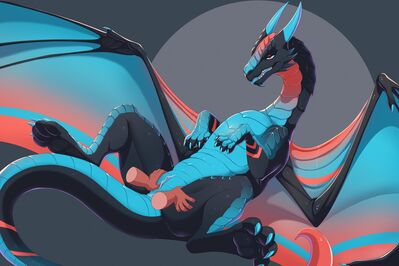 Cyberneticdragon
art by lunalei
Keywords: dragoness;female;feral;solo;vagina;spread;spooge;lunalei