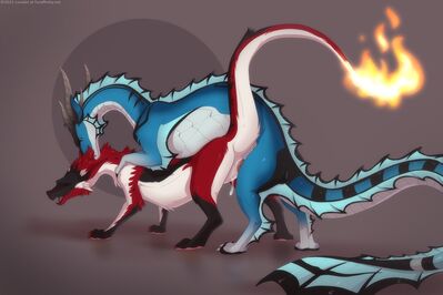 Phyress and Meru
art by lunalei
Keywords: dragon;dragoness;male;female;feral;M/F;penis;from_behind;vaginal_penetration;spooge;lunalei