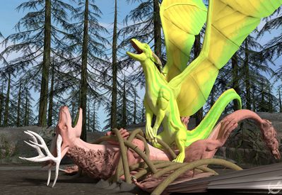 Forest Encounter 3
art by lunavenandi
Keywords: dragon;dragoness;male;female;feral;M/F;penis;cowgirl;vaginal_penetration;orgasm;spooge;cgi;lunavenandi