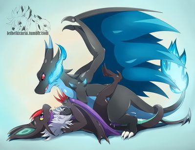 MegaCharizard and Noivern
art by luxuria
Keywords: anime;pokemon;dragon;dragoness;wyvern;mega_charizard;noivern;male;female;anthro;M/F;missionary;spooge;luxuria