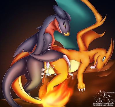 Garchomp and Charizard
art by luxuria
Keywords: anime;pokemon;dragon;garchomp;charizard;male;anthro;M/M;penis;from_behind;anal;spooge;luxuria