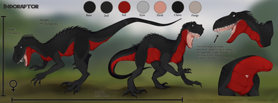 Indoraptor Reference Sheet
art by lycangel
Keywords: jurassic_world;dinosaur;theropod;raptor;indoraptor;female;feral;solo;cloaca;closeup;reference;lycangel