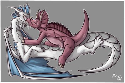 Macharius and Tria 3
art by fuf
Keywords: cartoon;land_before_time;lbt;dinosaur;ceratopsid;triceratops;tria;dragon;male;female;anthro;M/F;penis;cowgirl;vaginal_penetration;spooge;fuf