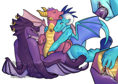 Two Embers
art by magpiehyena
Keywords: videogame;cartoon;spyro_the_dragon;my_little_pony;mlp;dragon;dragoness;ember;princess_ember;male;female;anthro;M/F;threeway;penis;cowgirl;vaginal_penetration;tailplay;masturbation;closeup;spooge;magpiehyena