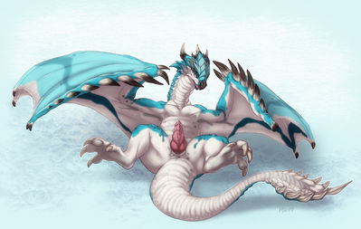 Larynkir the Rathalos
art by maim
Keywords: videogame;monster_hunter;dragon;wyvern;rathalos;male;feral;solo;penis;maim