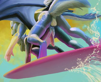 Surf's Up
art by makaidos
Keywords: dragon;furry;canine;male;anthro;M/M;penis;from_behind;anal;makaidos