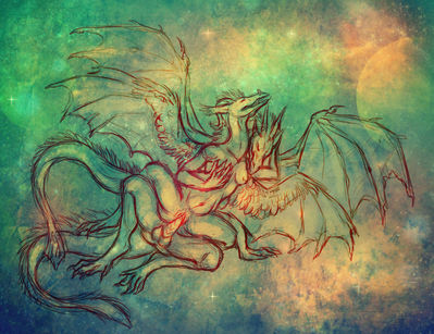Cosmic Love
art by maquenda
Keywords: dragon;dragoness;male;female;feral;anthro;breasts;M/F;penis;spoons;vaginal_penetration;maquenda