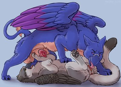 Gryphon Sex
art by marjani
Keywords: gryphon;male;female;feral;M/F;penis;vagina;69;oral;marjani