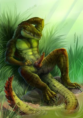 Anthro Croc
art by maryquize
Keywords: crocodilian;crocodile;male;anthro;solo;penis;maryquize