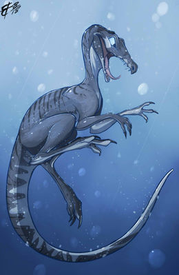 Suchomimus
art by maskedhusky
Keywords: videogame;the_isle;dinosaur;theropod;suchomimus;feral;solo;non-adult;maskedhusky