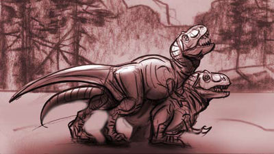 Rex Mating
unknown artist
Keywords: dinosaur;theropod;tyrannosaurus_rex;trex;male;feral;M/F;from_behind;dinosaur_revolution