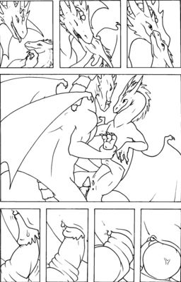 Mating Flight 5
art by taen
Keywords: comic;dragon;dragoness;male;female;feral;M/F;missionary;penis;vaginal_penetration;closeup;taen