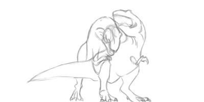 Mating Ritual Sketch
art by jazzy_bunny
Keywords: dinosaur;theropod;tyrannosaurus_rex;trex;male;female;feral;M/F;from_behind;jazzy_bunny