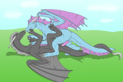 Amorous Summer
art by maverickdrake95
Keywords: dragon;male;feral;M/M;penis;missionary;anal;spooge;maverickdrake95