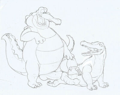 Gator Fun
art by mcfan
Keywords: cartoon;disney;the_princess_and_the_frog;crocodilian;alligator;louis;male;feral;anthro;M/M;penis;from_behind;anal;mcfan