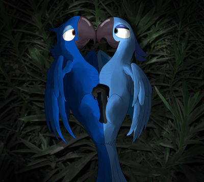 Blu and Jewel Mating
art by mcfan
Keywords: cartoon;rio;avian;bird;parrot;blu;jewel;feral;male;female;M/F;missionary;mcfan