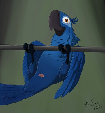 Blu Showing Off
art by mcfan
Keywords: cartoon;rio;avian;bird;parrot;blu;feral;male;solo;cloaca;mcfan