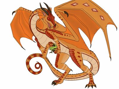 Rainwing (Wings_of_Fire)
art by melanth
Keywords: wings_of_fire;rainwing;dragon;feral;solo;non-adult;melanth