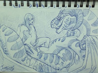 Feral Lover
art by melinae_ratel
Keywords: beast;dragon;feral;human;man;male;M/M;penis;cowgirl;spooge;melinae_ratel