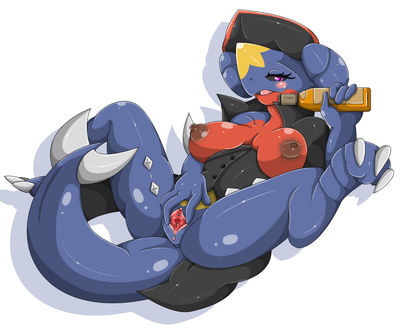 Female Garchomp
art by mellonsoda
Keywords: anime;pokemon;dragoness;garchomp;female;anthro;breasts;solo;vagina;spread;mellonsoda