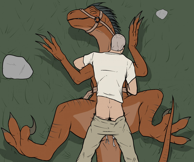 Mounting a Raptor
art by methados
Keywords: beast;videogame;ark_survival_evolved;dinosaur;theropod;raptor;female;feral;human;man;male;M/F;missionary;spooge;methados