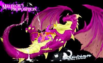 Malefor's Proposal
art by mikachutuhonen
Keywords: videogame;spyro_the_dragon;spyro;malefor;dragon;male;anthro;M/M;penis;oral;ejaculation;orgasm;spooge;macro;mikachutuhonen