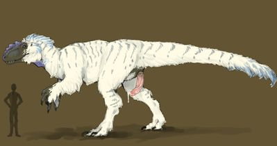 Tyrannosaurus Male
art by mirkrali
Keywords: dinosaur;theropod;tyrannosaurus_rex;trex;male;feral;solo;penis;spooge;mirkrali