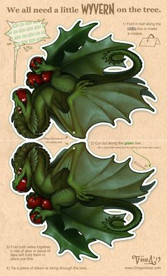 Wyvern For Your Tree
art by mirroreyesserval
Keywords: dragon;wyvern;feral;solo;papercraft;non-adult;mirroreyesserval