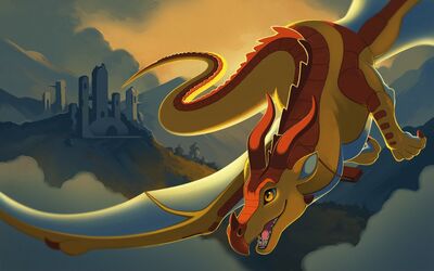 Pyrite (Wings_of_Fire)
art by missixis
Keywords: wings_of_fire;skywing;dragoness;female;feral;solo;non-adult;missixis