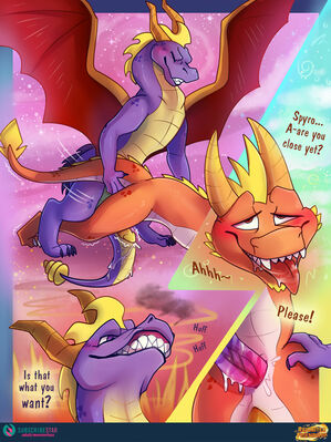 Reunited Friendship 14
art by monsterfuzz
Keywords: comic;videogame;spyro_the_dragon;spyro;flame;dragon;male;feral;M/M;penis;from_behind;anal;closeup;spooge;monsterfuzz