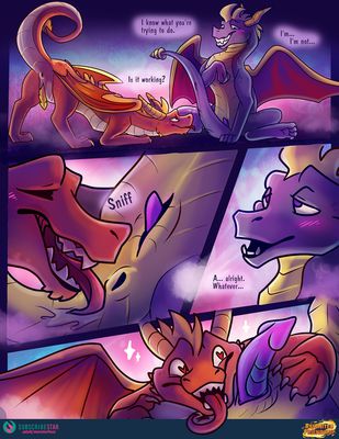 Reunited Friendship, page 6
art by monsterfuzz
Keywords: comic;videogame;spyro_the_dragon;dragon;flame;spyro;male;anthro;M/M;penis;oral;closeup;monsterfuzz