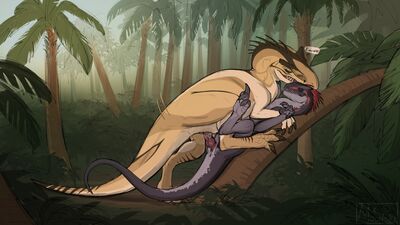 Allosaurus Sex
art by moonski
Keywords: dinosaur;theropod;allosaurus;male;female;feral;M/F;penis;cowgirl;vaginal_penetration;spooge;moonski