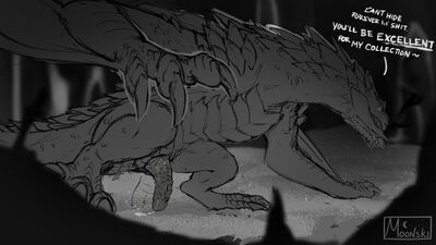 Rex_Igneous (The_Dragon_Prince)
art by moonski
Keywords: dragon_prince;rex_igneous;dragon;wyvern;male;feral;solo;penis;hoard;moonski
