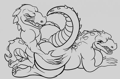 Dematraxus and Shepsit Having Sex
art by mukihyena
Keywords: crocodilian;crocodile;male;female;anthro;breasts;M/F;penis;from_behind;vaginal_penetration;incest;mukihyena