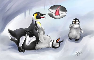 Finally Getting Some
unknown artist
Keywords: cartoon;happyfeet;avian;bird;penguin;feral;male;female;M/F;penis;cowgirl;cloacal_penetration;internal;spooge