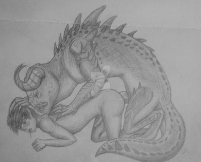 Deathclaw Kink
art by charoeno
Keywords: beast;videogame;fallout;reptile;lizard;deathclaw;human;man;male;anthro;M/M;penis;from_behind;anal;charoeno