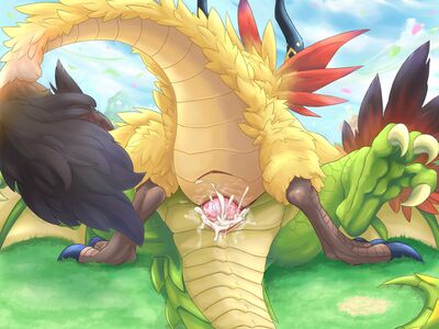 Jupiter and Midgardsormr (Dragalia_Lost)
art by mythil_flower
Keywords: videogame;dragalia_lost;dragon;male;feral;M/M;jupiter;midgardsormr;penis;missionary;anal;ejaculation;spooge;mythil_flower