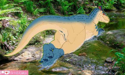 Female Cryolophosaurus
art by nakoo
Keywords: dinosaur;theropod;cryolophosaurus;female;feral;solo;vagina;nakoo