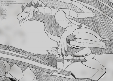 Dragon BJ
art by nandowolf
Keywords: dragon;male;feral;M/M;penis;oral;spooge;nandowolf