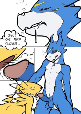 Digilands 15
art by nanogrrr and gadonstriom
Keywords: comic;anime;digimon;dragon;furry;canine;fox;flamedramon;renamon;male;female;anthro;breasts;M/F;penis;oral;closeup;nanogrrr;gadonstriom