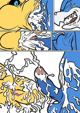 Digilands 18
art by nanogrrr and gadonstriom
Keywords: comic;anime;digimon;dragon;furry;canine;fox;flamedramon;renamon;male;female;anthro;breasts;M/F;penis;oral;ejaculation;orgasm;spooge;nanogrrr;gadonstriom