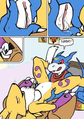 Digilands 2
art by nanogrrr and gadonstriom
Keywords: comic;anime;digimon;dragon;furry;canine;fox;flamedramon;renamon;male;female;anthro;breasts;M/F;vagina;closeup;spooge;nanogrrr;gadonstriom