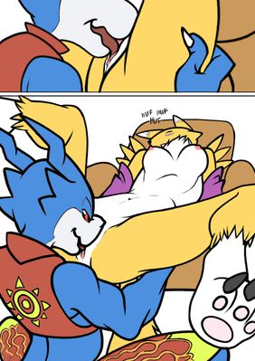 Digilands 5
art by nanogrrr and gadonstriom
Keywords: comic;anime;digimon;dragon;furry;canine;fox;flamedramon;renamon;male;female;anthro;breasts;M/F;vagina;oral;closeup;nanogrrr;gadonstriom