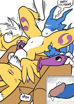 Digilands 6
art by nanogrrr and gadonstriom
Keywords: comic;anime;digimon;dragon;furry;canine;fox;flamedramon;renamon;male;female;anthro;breasts;M/F;penis;oral;closeup;spooge;nanogrrr;gadonstriom