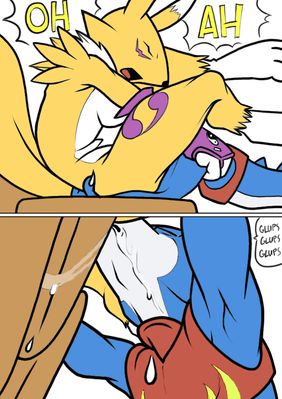 Digilands 8
art by nanogrrr and gadonstriom
Keywords: comic;anime;digimon;dragon;furry;canine;fox;flamedramon;renamon;male;female;anthro;breasts;M/F;oral;spooge;nanogrrr;gadonstriom